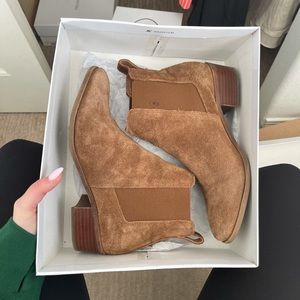 Brown Suede Steve Madden booties